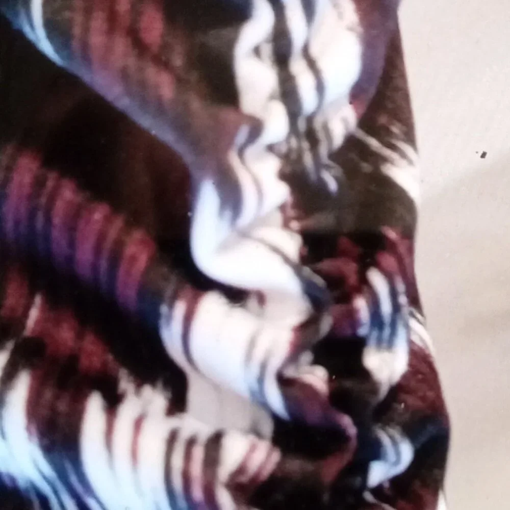 2-$10... Cato XL Burgandy and Black Open Front Waterfall Cardigan